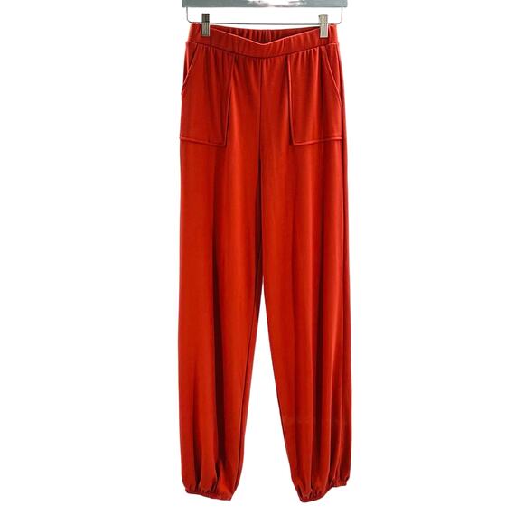 LULU'S XS 100% Let's Warm Up Rusty Rose High Rise Joggers Track Pants NEW B26 - Picture 1 of 9